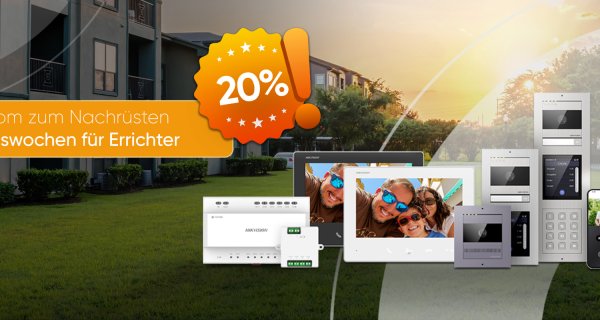 20% auf 2-Draht HD Video Gegensprechanlagen